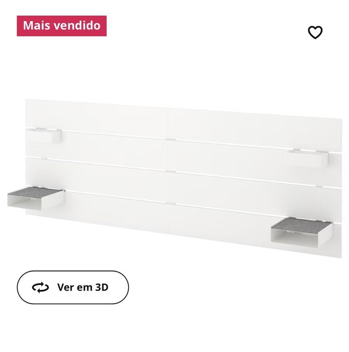 Cabeceira branca Ikea