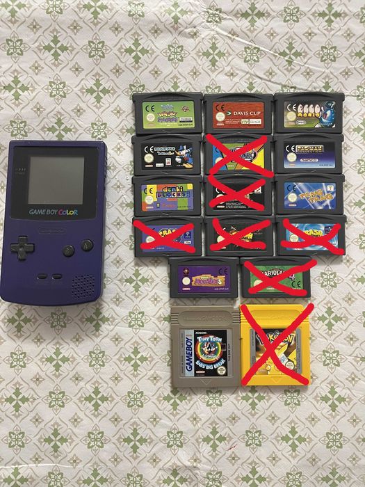 Jogos game boy advance e Game Boy color original