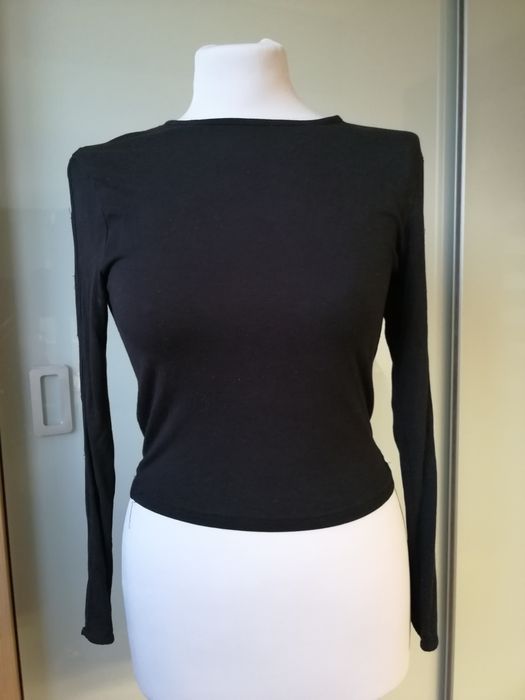 Bluzka czarna długi rękaw New Look S 14/15lat 164/170