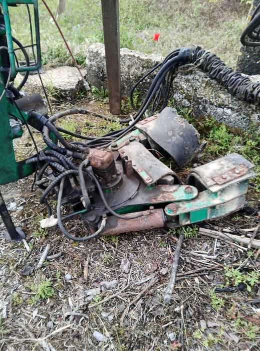 Grua para trator máquina de azeitona