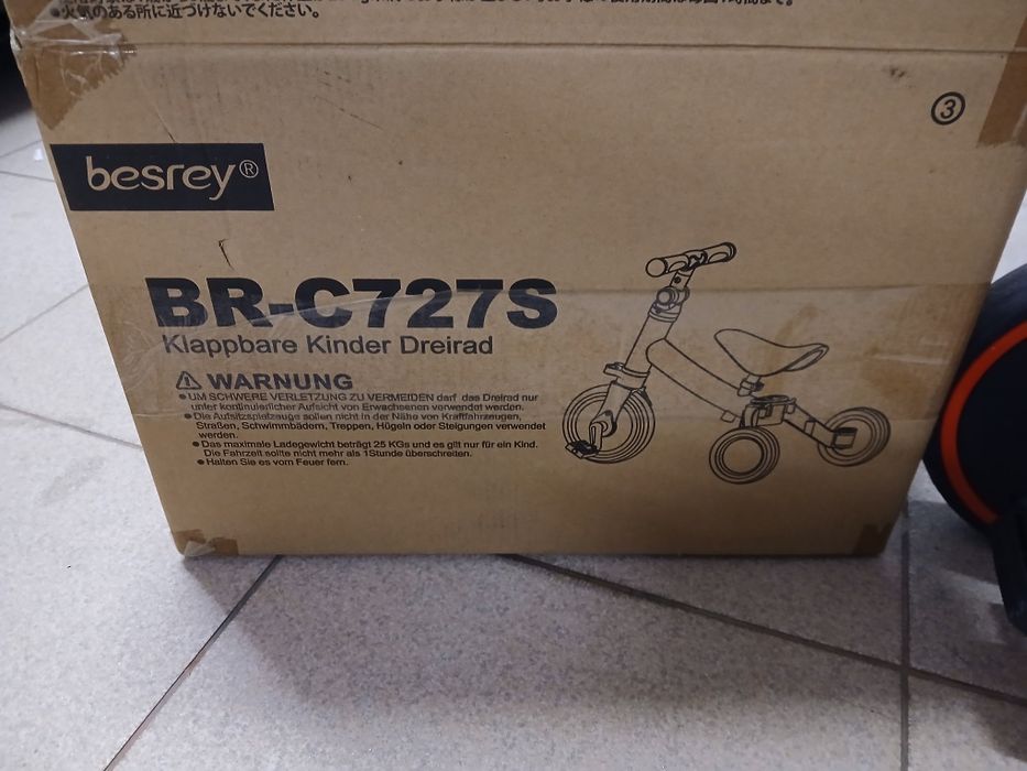 Triciclo Besrey Evolutivo 1-4 anos