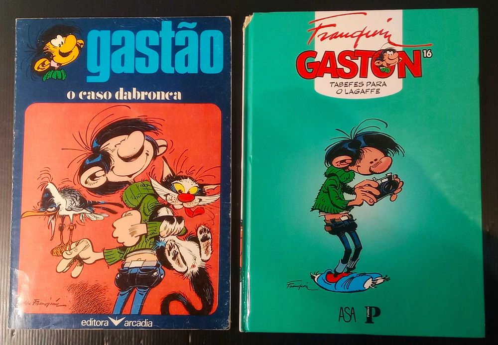Lote 2x livros BD Gastão / Gaston