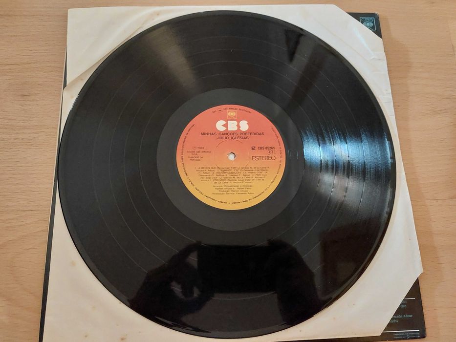 Disco Vinil - Júlio Iglesias – Minhas canções preferidas
