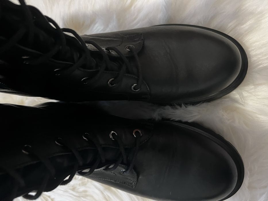 Kozaki Carini r 39 wkł 25,5cm bez ocieplenia skora naturalna z wadą