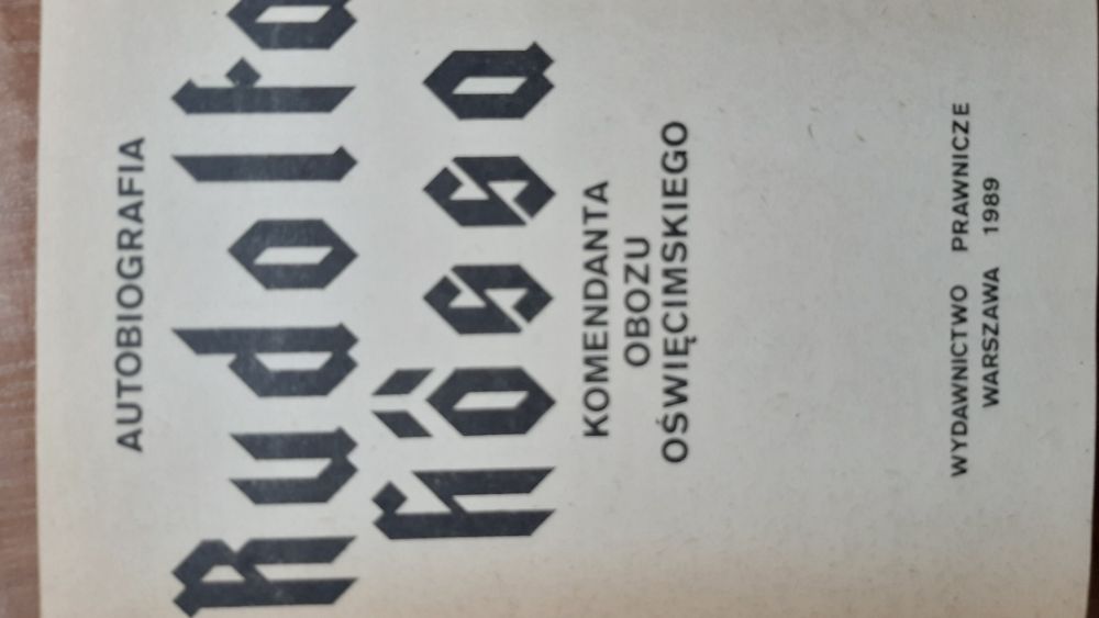 Książka R.Hóssa autobiografia