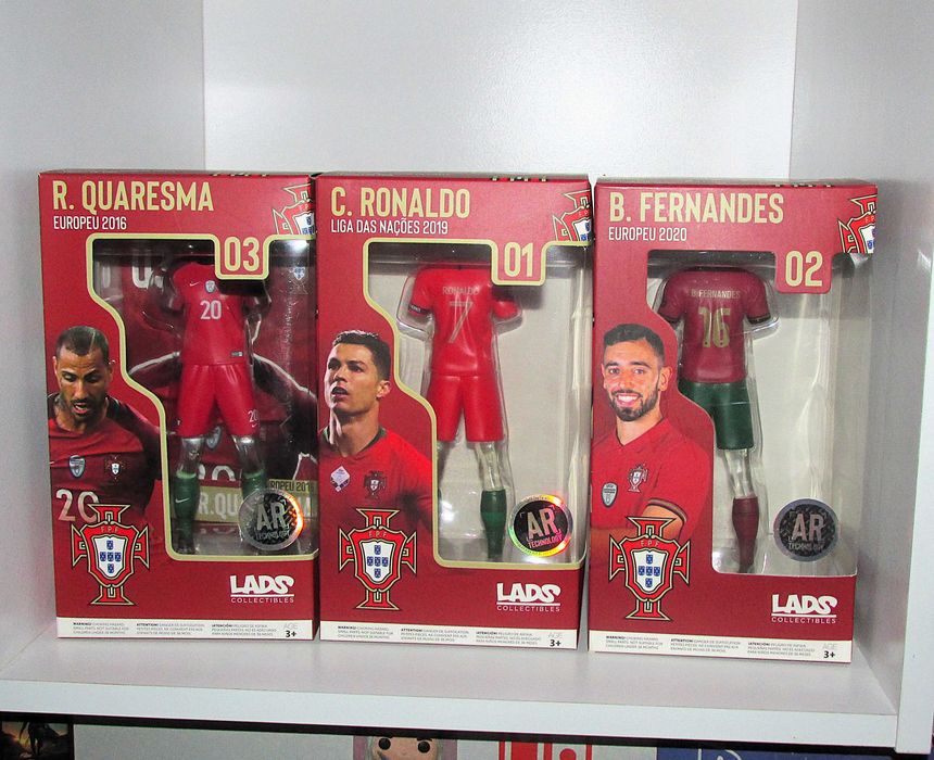 Figura Cristiano Ronaldo + Bruno Fernandes + Quaresma Lads Collectibles
