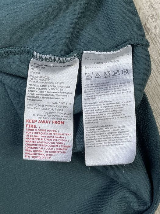 Regatta кофта толстовка 2XL-3XL размер флисовая зеленая