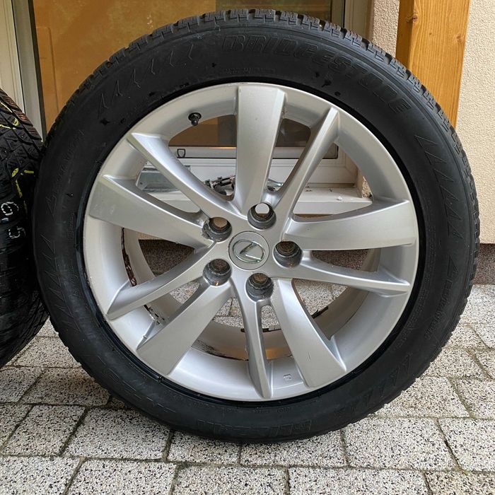 Oryginalne felgi Lexus 18" 5x120 + Bridgestone Blizzak 235/50 R18