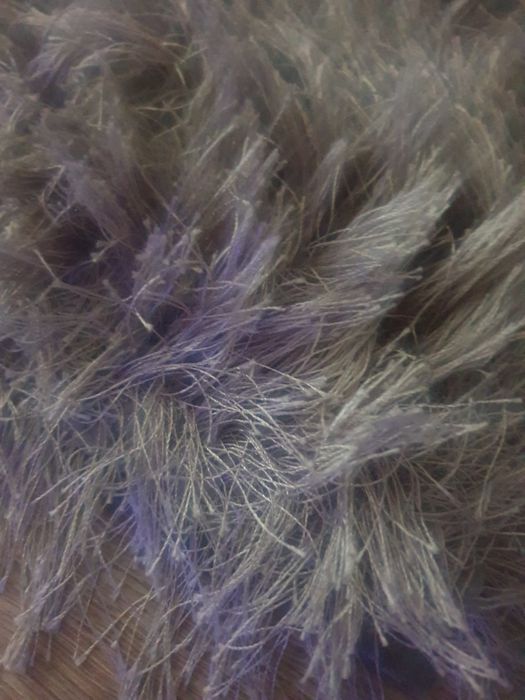 Dywan Shaggy  szaro-srebrny.