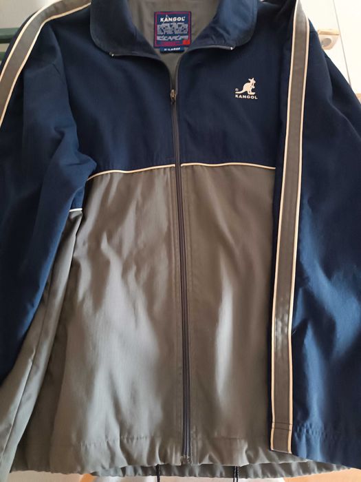 blusao-parka azul kangol