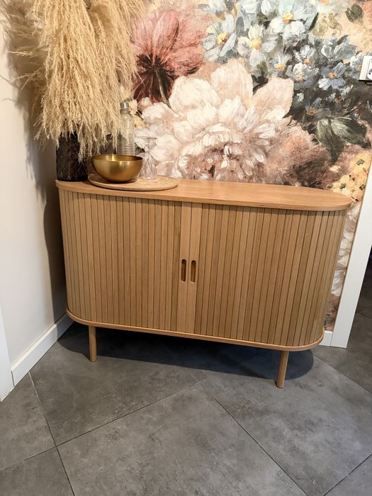 Komoda drewniana boho / skandynawska – 120×80 cm dąb