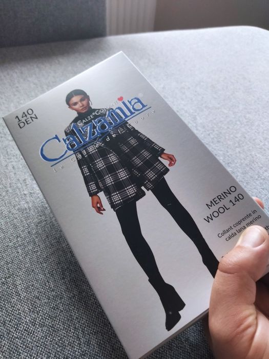 Ciepłe wełniane rajstopy z wełny Merynosa Merino Wool rozmiar 4/L