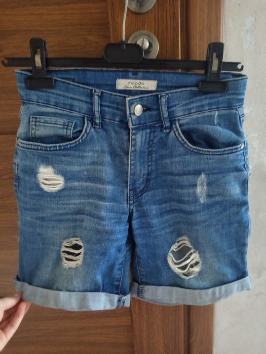 Krótkie spodenki dżinsowe damskie/dziewczęce rozm XS