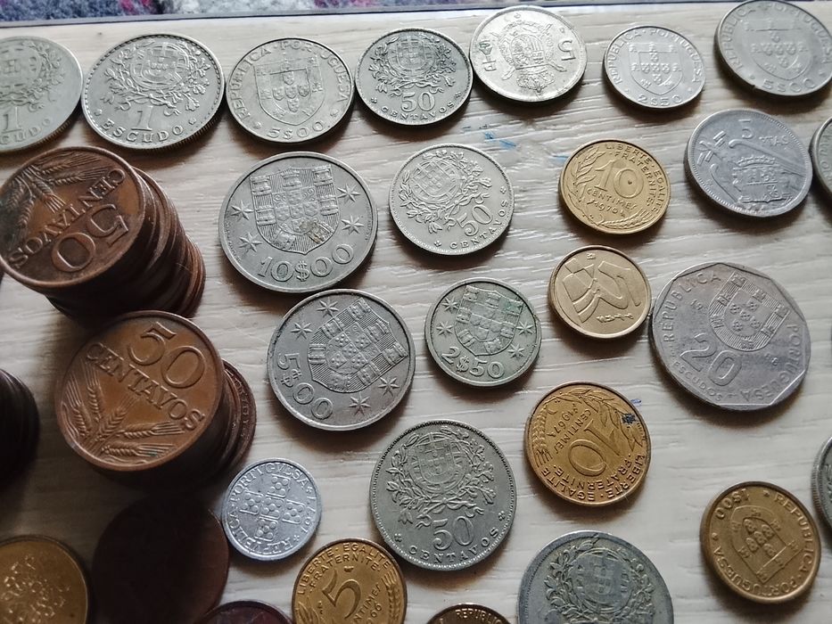 Lote de moedas antigas