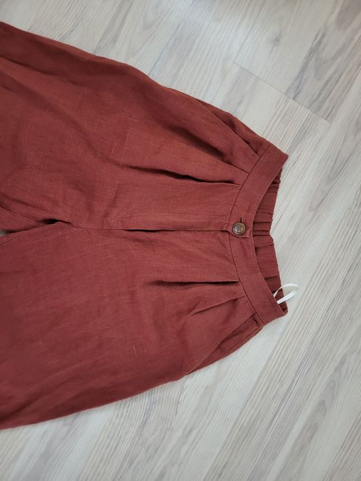 Осінні штани коричнивого кольору