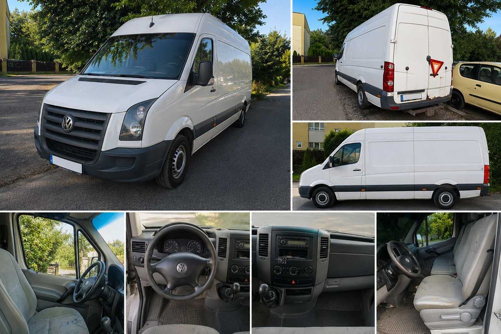 Volkswagen Crafter 2.5 TDI 136KM 2010 Klima Webasto Uszkodzony Most