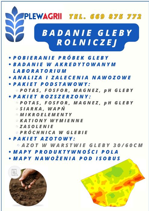 Badania rolnicze gleby,  makroelementów,  azot, mikroelementów,  katio