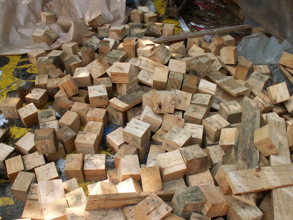 kostka paletowa  drewniana -  do produkcji palet lub na opał