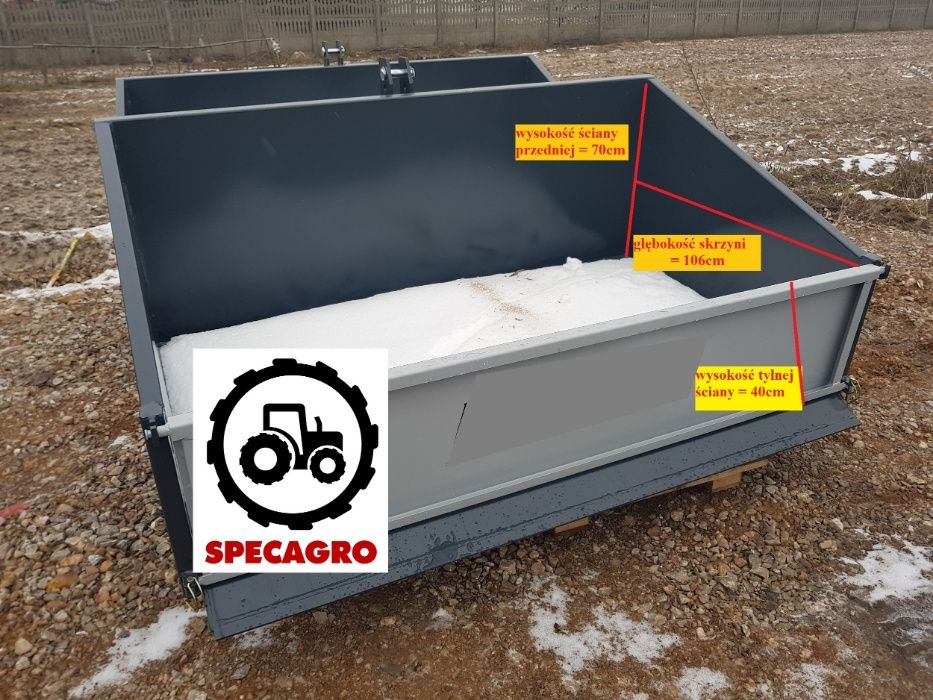 Skrzynia załadunkowa do ciągnika SONAROL wiele zastosowań HIT!!!