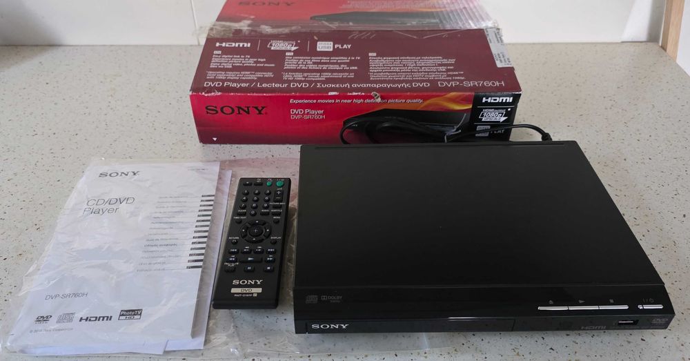 Nowy Sony DVPSR760H Odtwarzacz DVD, CD ,USB, HDMI ** OKAZJA **