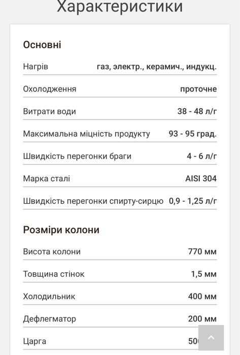 Продам Колона 1.5ʼʼ дистилятор