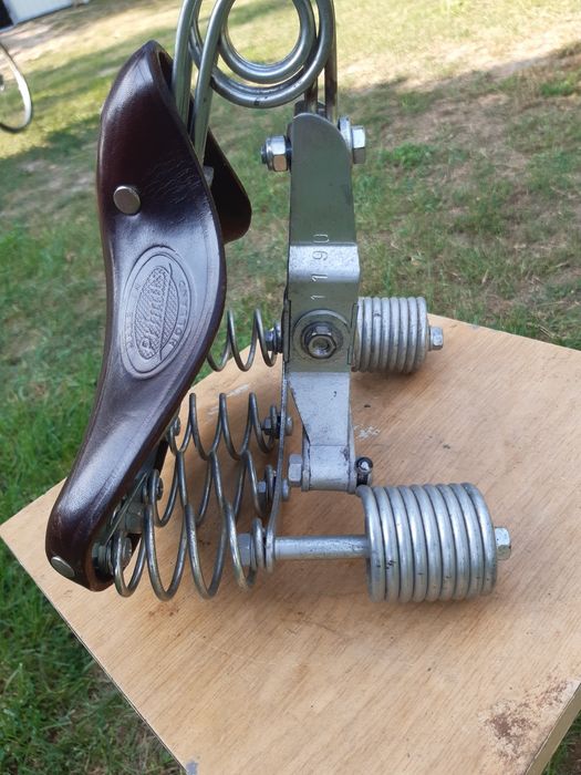 Siodełko rowerowe skórzane Lepper primus zadbane