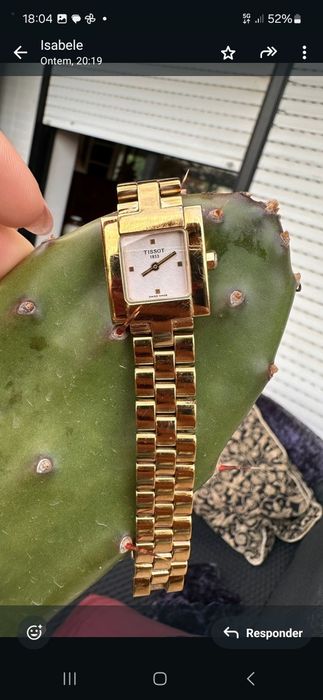 Relógio de senhora TISSOT ,plaqueado a ouro