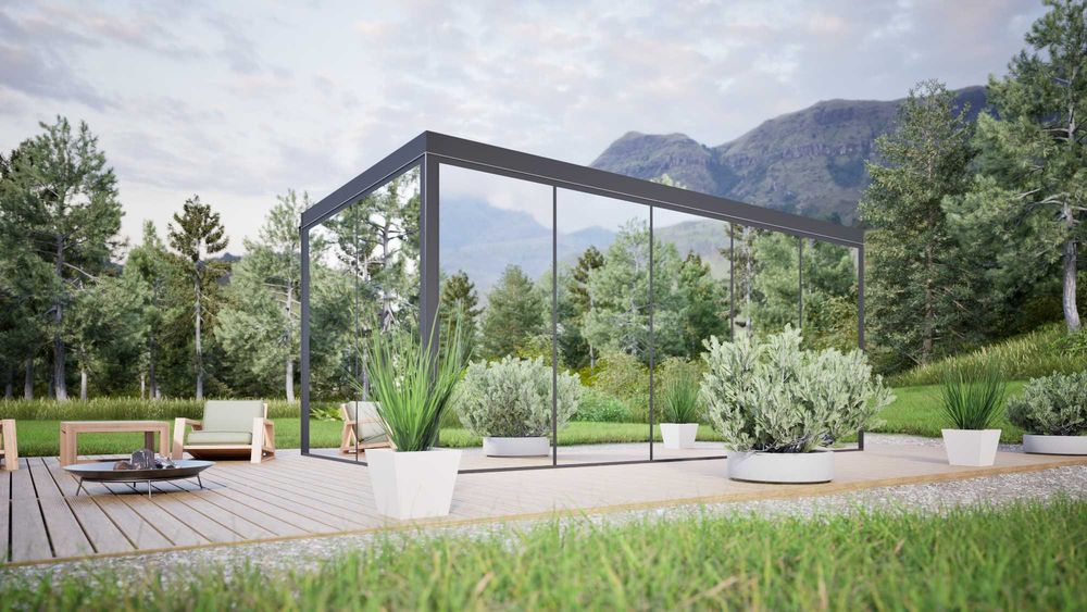 Mirror House Uran 20 Całoroczny dom mobilny PREMIUM lustrzany dom.
