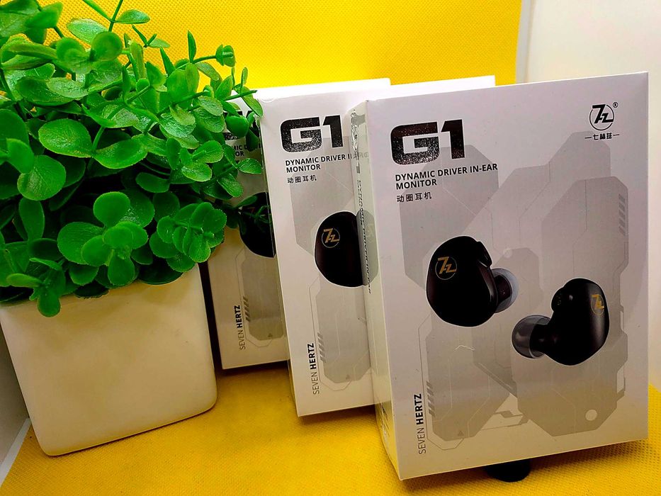 ‼️ 7HZ G1 (black, mic.) - игровые проводные динамические IEM наушники