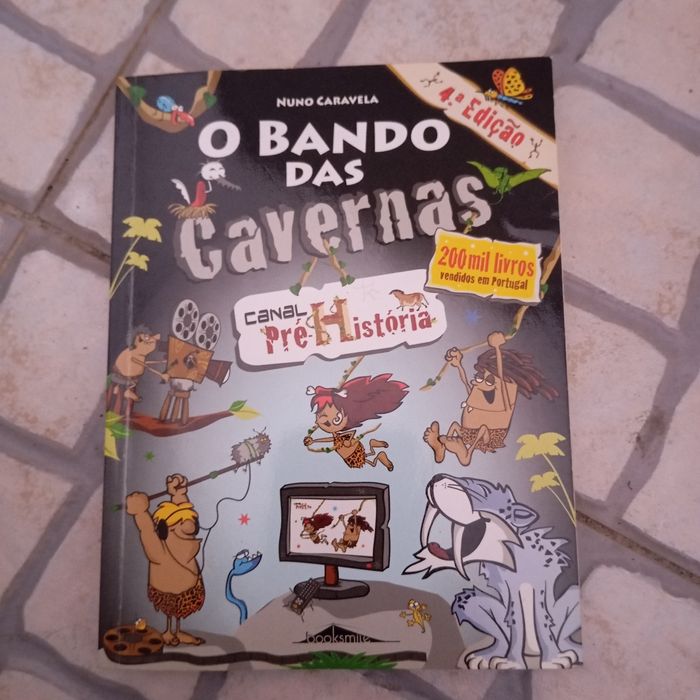 Livro "O bando das cavernas"