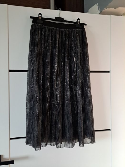 Spódnica czarna ze srebrnym. Rozmiar S