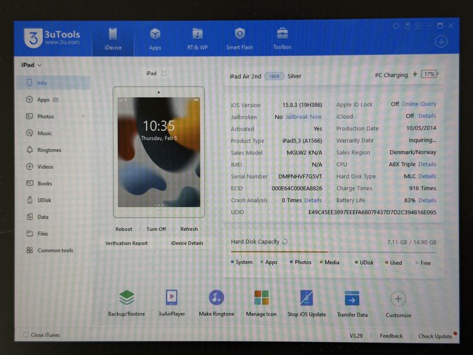 iPad Air 2 (A1566) - 16GB - faktura VAT 23%