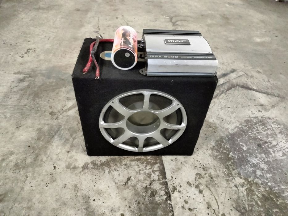 Сабуфер з підсилювачем +конденсатор