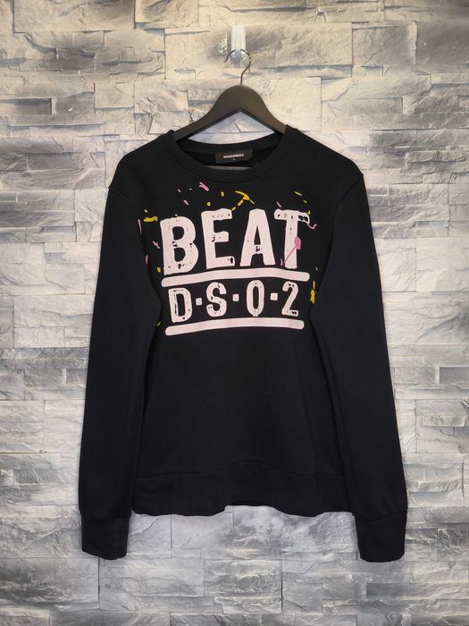 Bluza Dsquared2 DSQ2 Logo Czarna Beat Nadruk