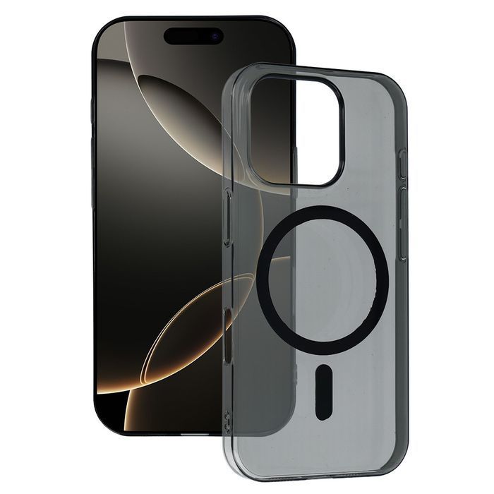 Transparent Slim Magsafe Case do Iphone 15 black