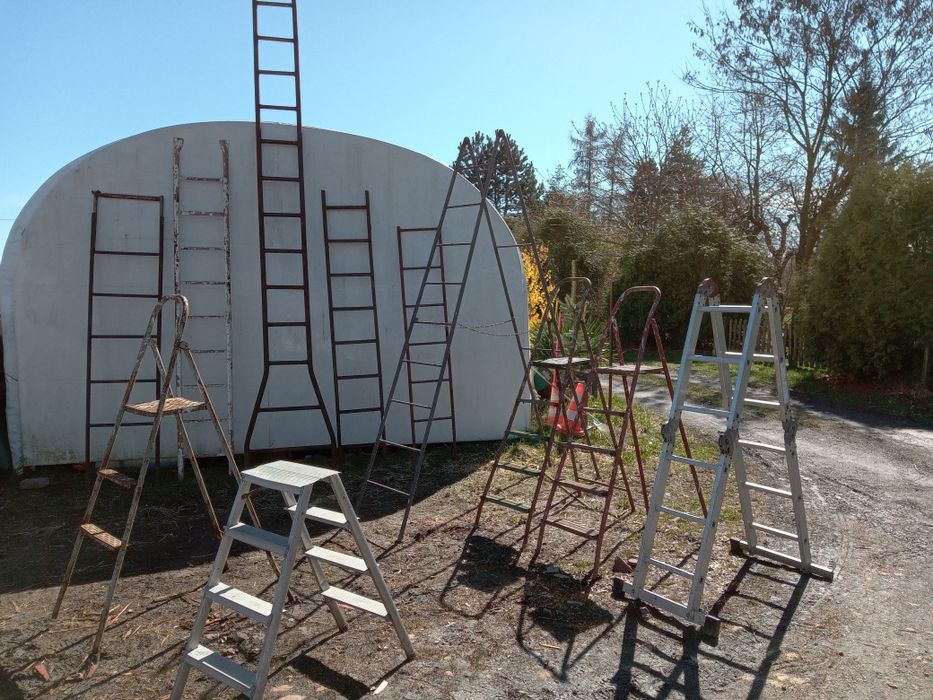 Drabiny metalowe rozkładane i pionowe