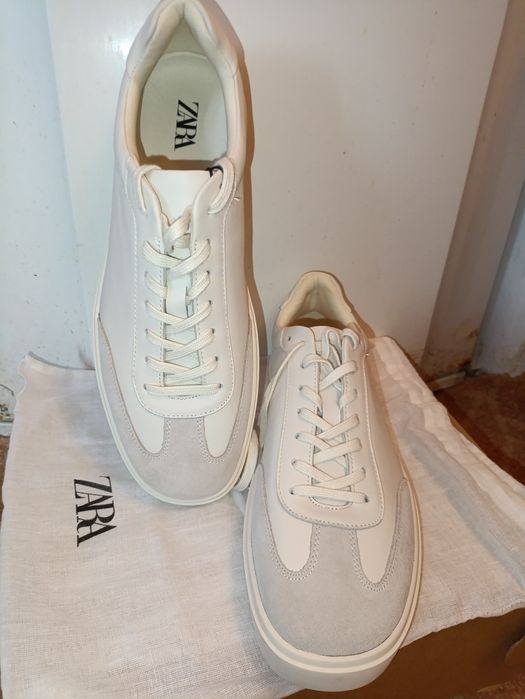 Новые кожаные кросовки ZARA | 45 размер | Натуральная кожа!