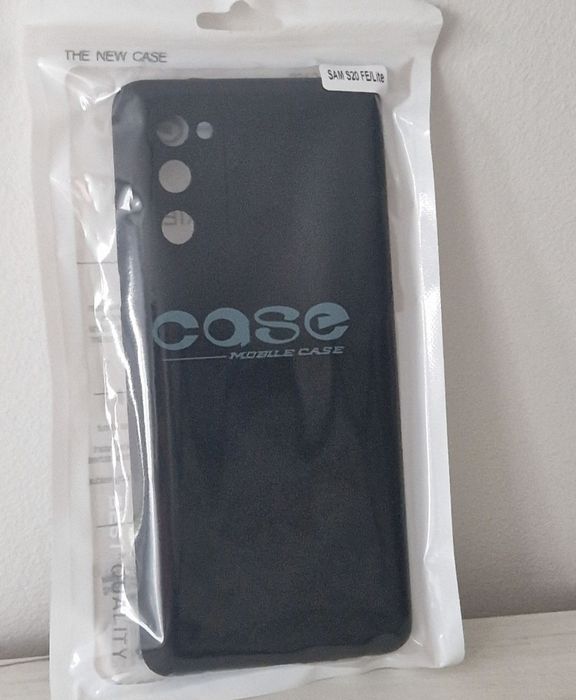 Silicone Lite Case do Samsung Galaxy S20 FE/Lite czarny + szkło 9h
