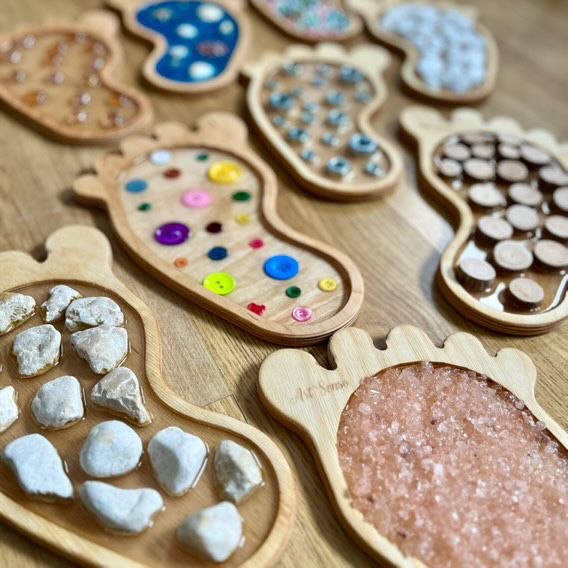 Stopy sensoryczne ścieżka sensoryczna Montessori prezent dla dziecka