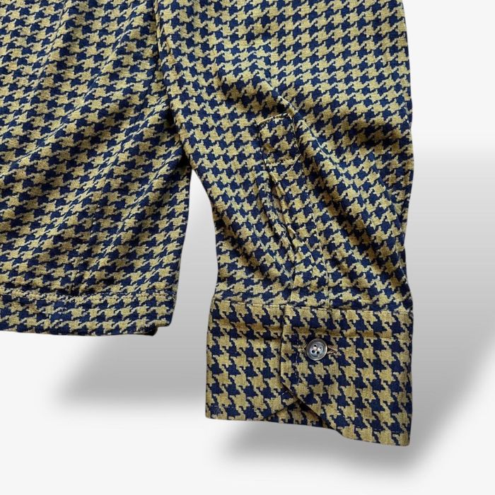 Koszula vintage Avon Celli z kaszmiru i jedwabiu w pepitkę