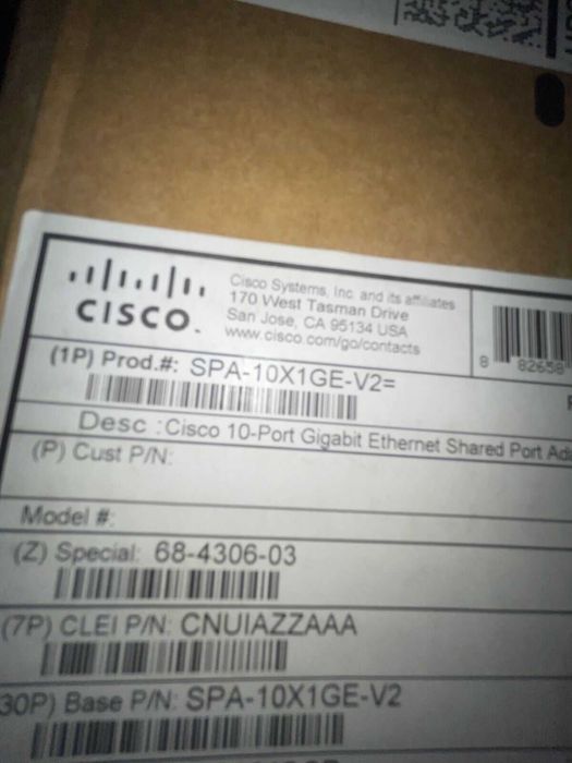 Cisco SPA-10X1GE-V2 - Adattatore Porta Gigabit Ethernet 10 Porte - Usato - Foto 3
