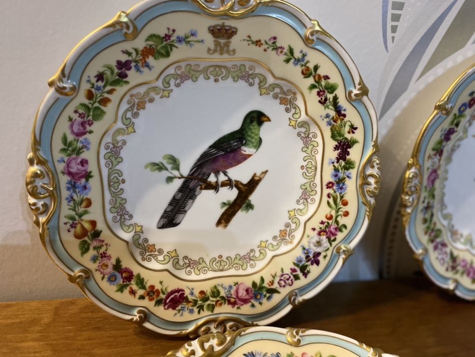 10 Pratos Rainha D. Maria II Couroucou - Palacio Nacional da Ajuda IP