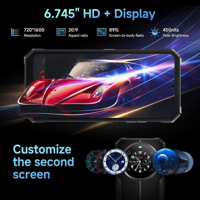 FOSSiBOT F109S  24GB 256GB Bateria 10600mAh Android 15