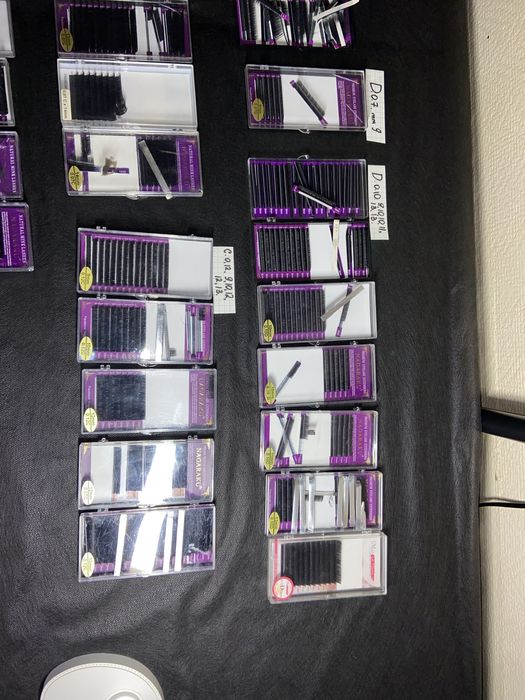 59шт палеток професійних вій для нарощення оремої довжини та міксів.