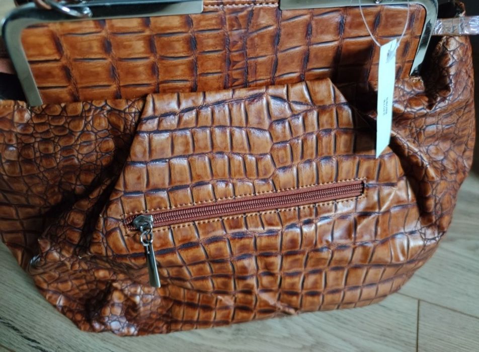 Nowa z metkami torba torebka ekoskóra krokodyl