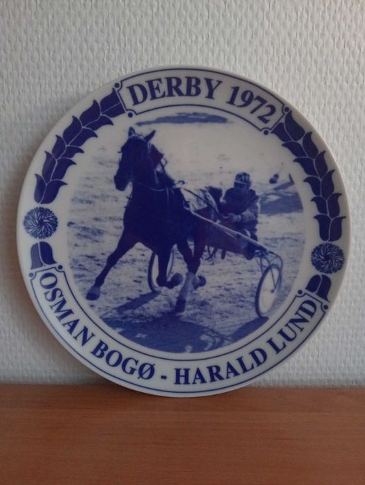 Unikat 41/300 Duński Talerz Porcelanowy Derby 1972 Osman Bogø |Tor Służewiec Premium