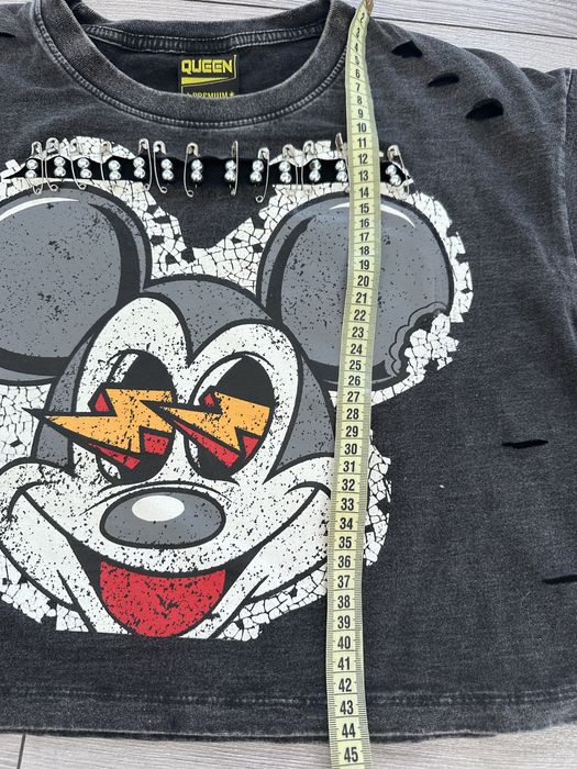 Micky Mouse myszka miki tshirt top krótki szary dziury Uniwers nowa