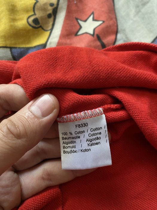 Мужская Футболка Поло Lacoste с патчем на рукаве