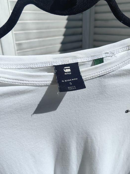 Longsleeve G-Star Raw, biały,  S, stan dobry.
