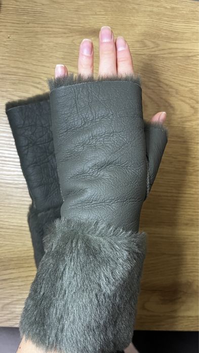 Митенки варежки перчатки из натуральный меха